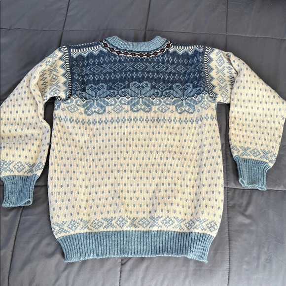 Dale of Norway Blue and Cream Cardigan size S 40 - Picture 8 of 8